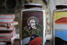 Load image into Gallery viewer, Pair C.1915 Japanese Satsuma Nipon Era Vases
