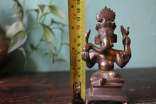 Load image into Gallery viewer, Antique Early 20th.C Indian Ganesha Bronze Statue Figurine
