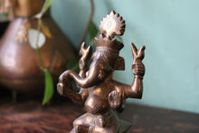 Load image into Gallery viewer, Antique Early 20th.C Indian Ganesha Bronze Statue Figurine
