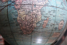 Load image into Gallery viewer, Antique C.1920 Art Deco Chrome Terrestrial Globe Webber Costello Co.
