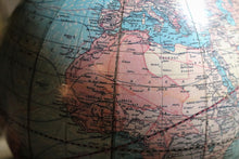 Load image into Gallery viewer, Antique C.1920 Art Deco Chrome Terrestrial Globe Webber Costello Co.
