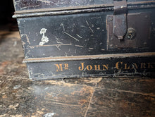 Load image into Gallery viewer, Antique Deed Box - Metal Storage Bin
