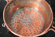 Load image into Gallery viewer, Rustic French Antique Copper Strainer / Sieve / Colander
