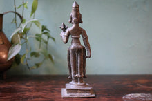 Load image into Gallery viewer, Antique 19th.C Indian Bronze Lakshmi Statue
