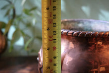 Load image into Gallery viewer, Early 20th.C Arts &amp; Crafts Hammered Copper Tripod Planter
