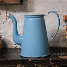 Load image into Gallery viewer, Vintage French Blue Enamel Coffee Pot
