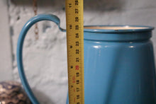 Load image into Gallery viewer, Vintage French Blue Enamel Coffee Pot
