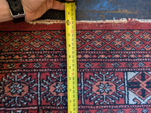 Load image into Gallery viewer, Vintage Hand-Knotted Bokhara Rug in Red Wool – 3&#39;11.5&quot; x 2&#39;7.5&quot; (120 x 80 cm)
