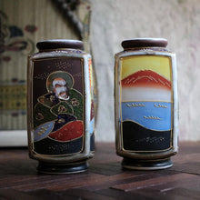 Load image into Gallery viewer, Pair C.1915 Japanese Satsuma Nipon Era Vases
