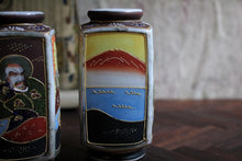 Load image into Gallery viewer, Pair C.1915 Japanese Satsuma Nipon Era Vases
