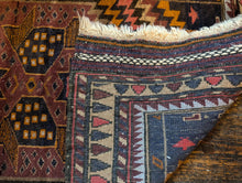 Load image into Gallery viewer, 4&#39;5&quot; x 2&#39;8&quot; - Vintage Tribal Wool Rug – Handwoven Caucasian Style - 135 x 82cm

