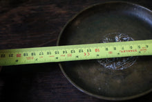 Load image into Gallery viewer, Small Antique Cast Brpnze Dish with Plough Scene Relief – 6"
