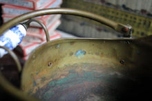 Load image into Gallery viewer, Antique English Brass Helmet Coal Scuttle
