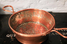 Load image into Gallery viewer, Rustic French Antique Copper Strainer / Sieve / Colander
