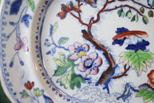 Load image into Gallery viewer, Georgian Davenport Platter Ironstone Hand Painted Flying Bird Ptn, circa 1815
