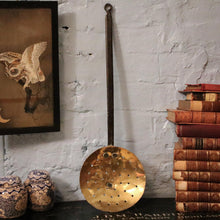 Load image into Gallery viewer, Antique Georgian Brass and Iron Skimmer | Strainer | Kitchen Utensil
