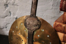 Load image into Gallery viewer, Antique Georgian Brass and Iron Skimmer | Strainer | Kitchen Utensil
