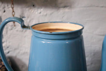 Load image into Gallery viewer, Vintage French Blue Enamel Coffee Pot
