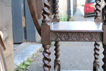 Load image into Gallery viewer, Antique Metamorphic Monks Bench / Chair / Table in Carved Oak
