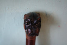 Load image into Gallery viewer, Antique Black Forest Dog Head Page Turner – Carved Wood Handle, c.1900
