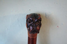 Load image into Gallery viewer, Antique Black Forest Dog Head Page Turner – Carved Wood Handle, c.1900
