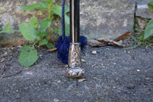 Load image into Gallery viewer, Antique Edwardian Black Silk Parasol / Umbrella
