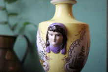 Load image into Gallery viewer, Hand-Painted 19th.C Porcelain Dresden Urn Vase with Figural Mask Handles
