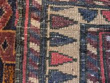 Load image into Gallery viewer, 4&#39;5&quot; x 2&#39;8&quot; - Vintage Tribal Wool Rug – Handwoven Caucasian Style - 135 x 82cm
