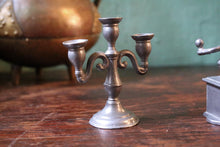 Load image into Gallery viewer, Miniature Pewter Kitchen Set – Coffee Grinder, Candelabra &amp; Jug
