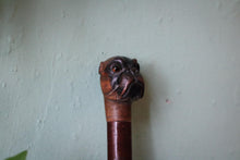 Load image into Gallery viewer, Antique Black Forest Dog Head Page Turner – Carved Wood Handle, c.1900
