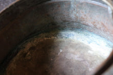 Load image into Gallery viewer, 19th Century Hand-Forged Brass Cauldron with Riveted Handle
