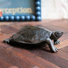 Load image into Gallery viewer, Antique Chinese Bronze Turtle with Seal Mark
