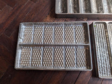 Load image into Gallery viewer, Set of 3 Vintage Industrial Chocolate Moulds – Ribbed &amp; Diamond Patterned – c.1930s
