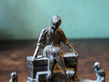 Load image into Gallery viewer, 1929 German Till Eulenspiegel Bronze Inkwell – Jugendbund von St. Johannes Commemorative Gift
