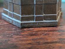 Load image into Gallery viewer, 1929 German Till Eulenspiegel Bronze Inkwell – Jugendbund von St. Johannes Commemorative Gift
