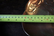 Load image into Gallery viewer, Antique Japanese Copper Blossom Dish – Floral Scalloped Bowl
