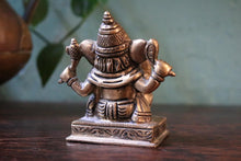 Load image into Gallery viewer, Early 20th.C Brass Ganesha Figurine with Mouse Mount – 2.75&quot;
