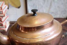 Load image into Gallery viewer, Large Early 20th.C Copper Teapot with Curved Handle
