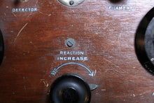 Load image into Gallery viewer, 1920s Valve Radio Receiver in Mahogany Case – Early Tube Technology
