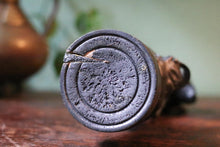 Load image into Gallery viewer, Antique Spelter Farmer &amp; Shepherdess Figurines – Rustic Pair with Patina and Character
