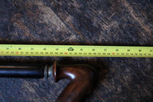Load image into Gallery viewer, Large Antique German Briar Pipe – Extra Long Carved Stem with Brass Fittings
