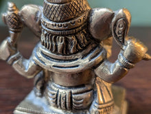 Load image into Gallery viewer, Early 20th.C Brass Ganesha Figurine with Mouse Mount – 2.75&quot;
