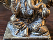 Load image into Gallery viewer, Early 20th.C Brass Ganesha Figurine with Mouse Mount – 2.75&quot;
