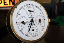 Load image into Gallery viewer, Vintage Brass World Time Clock with Compass Back (Non-Working)
