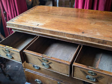 Load image into Gallery viewer, Victorian Burr Walnut Chest of Drawers with Original Brass Handles
