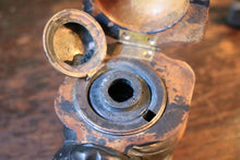 Load image into Gallery viewer, 19th Century Black Forest Carved Pug Dog Inkwell with Glass Eyes
