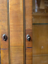 Load image into Gallery viewer, Art Deco Walnut Display Cabinet with Astragal Glazing, c.1930
