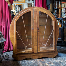 Load image into Gallery viewer, Art Deco Walnut Display Cabinet with Astragal Glazing, c.1930
