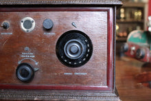 Load image into Gallery viewer, 1920s Valve Radio Receiver in Mahogany Case – Early Tube Technology
