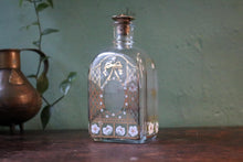 Load image into Gallery viewer, Holmegaard Christmas Bottle – 1980s Hand-Painted Glass Decanter with Stopper – 8&quot;
